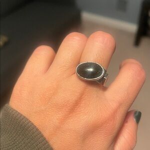 Elegant goldstone Ring